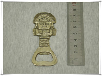 Bottle Opener Collection Petite Statue en bronze de la Statue péruvienne Inca Statue Full Bronze Bottle Cap Opener Opener Opener