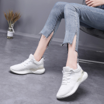 White spring and summer mesh dance shoes Womens soft-soled dance shoes professional ghost dance shoes Yang Liping performance square dance shoes