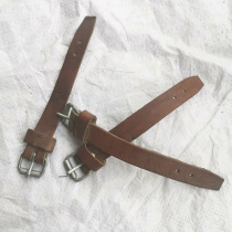 Stock cowhide cable tie tripod fixing belt tie tie tie real cow skin buckle bag lock modification DIY