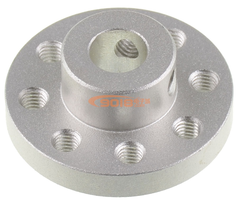 Precision aluminum alloy flange coupling shaft roulette coupling linkage hub hole inner diameter 8MM negative tolerance