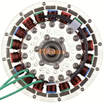 18N24P disc brushless motor 8MM steel shaft flat multi-pole motor generator high torque Hall