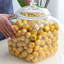 Plastic square sealed tangerine peel fish glue Flower glue Cordyceps herbal tea grain storage tank Transparent explosion-proof storage tank