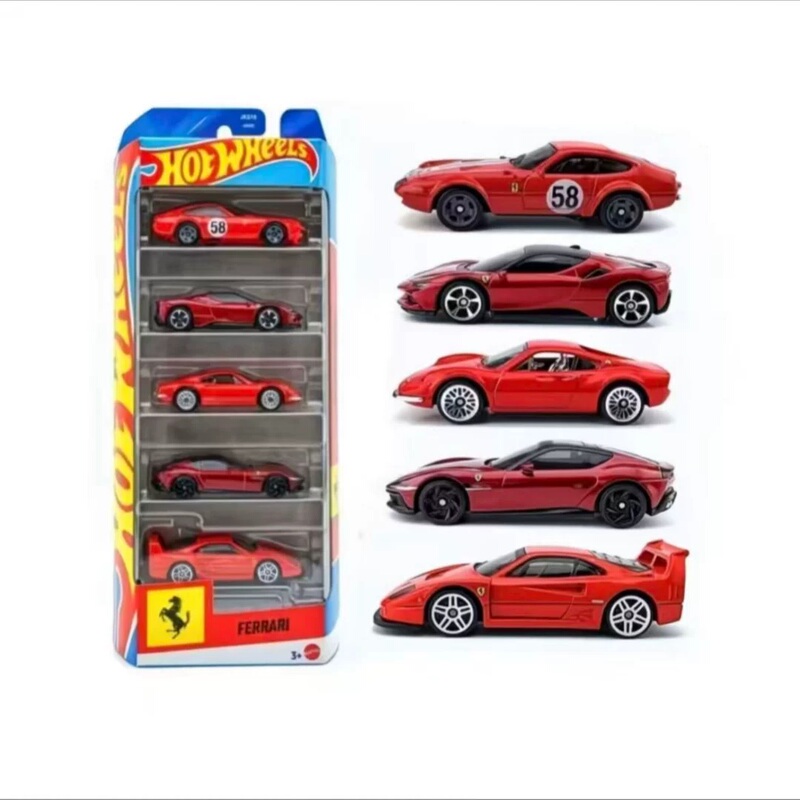 Rare Hot Wheels Ferrari Five-Pack 1/64 Car Model 1:64 Toy Gift Jln12