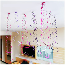 Kindergarten hall Spring ring charm Spiral star pull flower Dormitory decoration Shop ceiling hanging ceiling