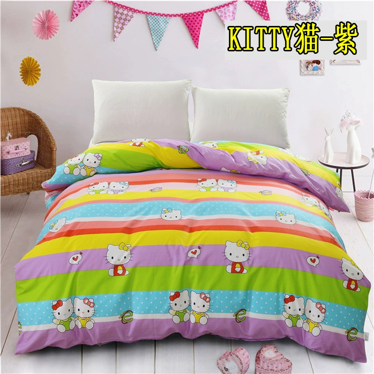 Chăn bông đơn mảnh 100% cotton chăn hoạt hình trẻ em chăn bông 120x150x180x200x230 chăn ra gối
