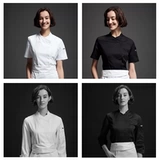 古雷米 Униформа шеф-повара для женщин с длинными и короткими рукавами, летняя столовая, ресторан, отель, торт, десерт, дышащая сетчатая униформа шеф-повара