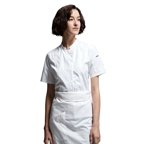 古雷米 [厨师工作服女秋季长袖酒店西餐厅厨房蛋糕店烘焙厨师服短袖]