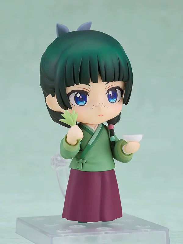 Fan-made The Apothecary Diaries Maomao figure posed with herb and cup accessories