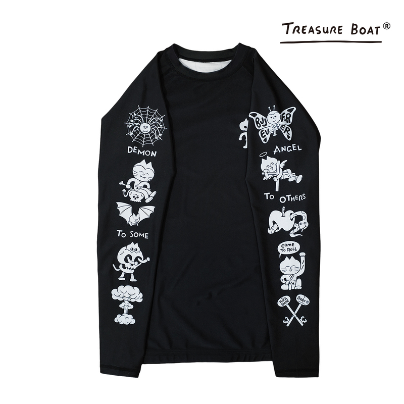 Baocuan Cat Long Sleeve Brazilian Jiu-Jitsu Rash Guard Bjj No Gi Rash Guard Fighting Compression Shirt Quick-Dry Shirt Baocuan Cat Long Sleeve Brazilian Jiu-Jitsu Rash Guard Bjj No Gi Rash Guard Fighting Compression Shirt Quick-Dry Shirt
