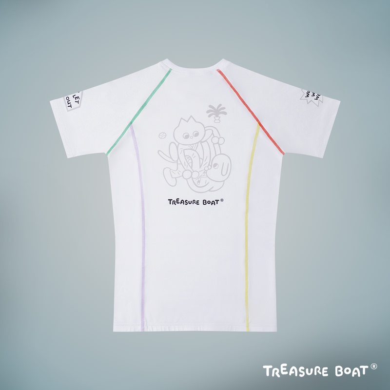Cute Puppy White Bjj Brazilian Jiu-Jitsu Rash Guard, No Gi Rash Guard, Quick-Drying Rash Guard, Martial Arts Fitness