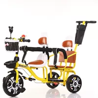 Сплошная плода шина_ желтая+толкающая бар+двойная ограждения+рама ручной работы