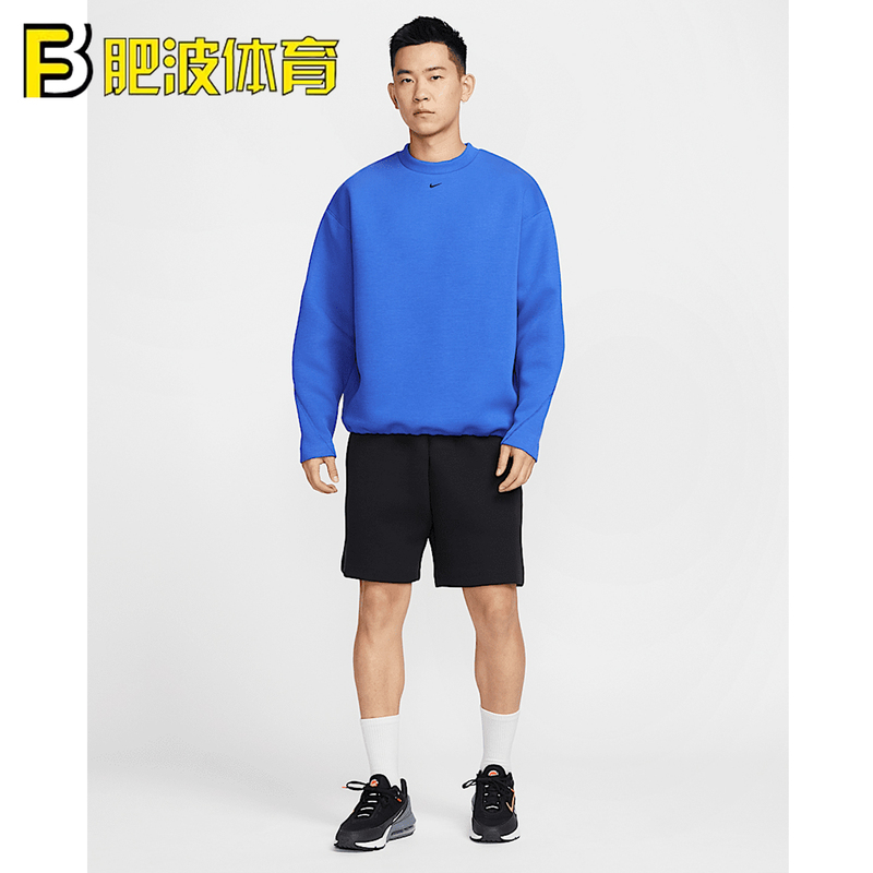 Nike Tech Logo Embroidered Comfortable Space Cotton Loose-Fitting Sports Casual Sweatshirt Hj2939-480