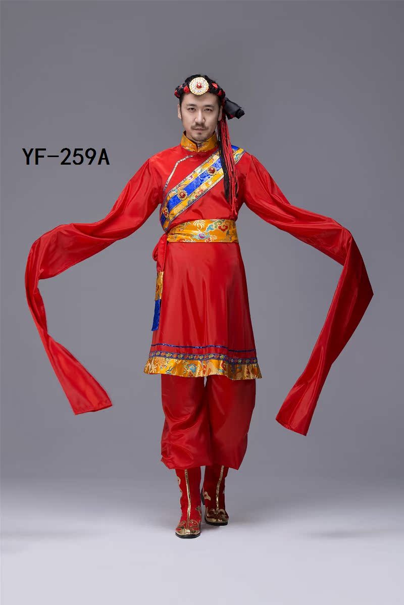 2017 mới múa tay Tây Tạng trang phục người lớn nam Tây Tạng tay áo Tây Tạng trang phục dân tộc thái