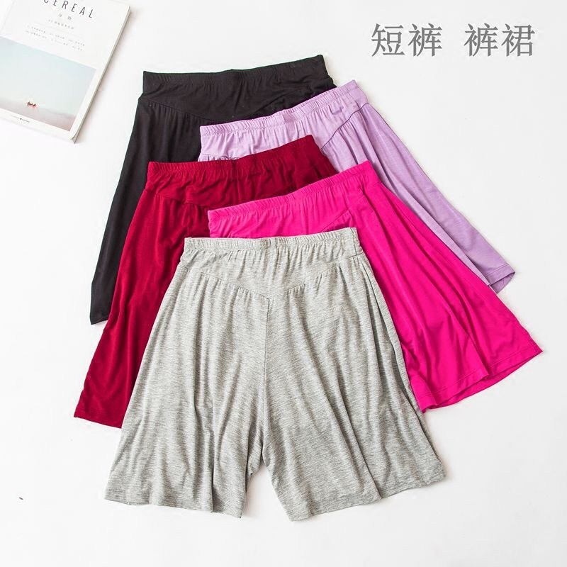Summer women's modal shorts loose plus fat plus casual sports five-point pants for home and outdoor wear half pants pajamas