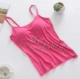 Modal cotton phụ nữ với áo ngực pad yếm không có vòng thép miễn phí bra cup one yoga Slim đáy quần lót áo bra quây