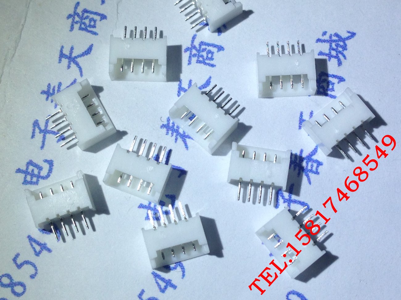 1 25MM pitch 2A-10A straight pin seat connector connector straight pin socket white seat sub-terminal