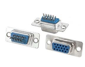 DB15 socket female head male head plastic housing VGA RS232 serial port 3-row 15-hole 15-pin welding wire type