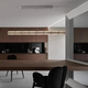Italian Luceorizzontale Designer Bar Counter Glass Long Bar Table Island Restaurant Pendant Light