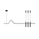Designer Model Room Bar Counter Dining Room Chandelier Italian Restaurant Chandelier Modern Minimalist Long Strip Creative Dining Table Spotlight