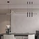 Designer Model Room Bar Counter Dining Room Chandelier Italian Restaurant Chandelier Modern Minimalist Long Strip Creative Dining Table Spotlight