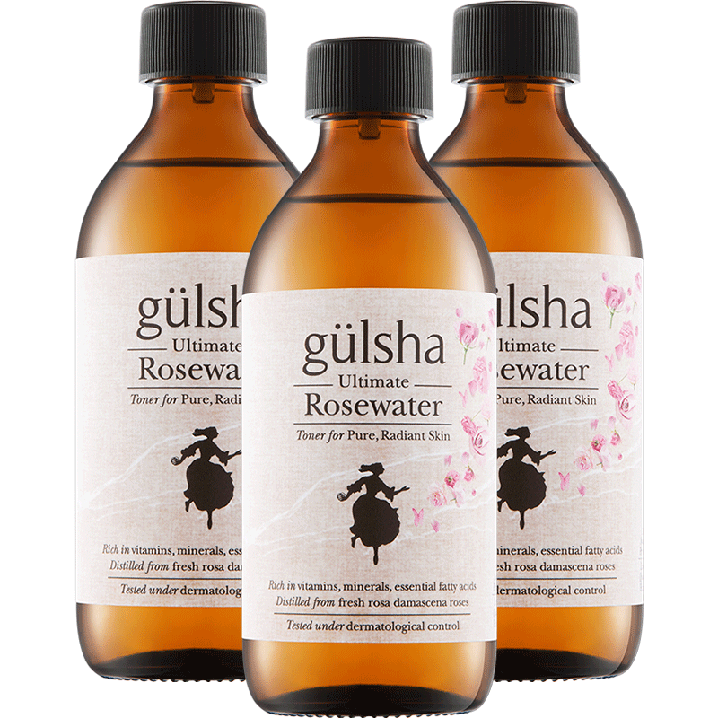 Gulsha/古尔莎玫瑰保湿纯露滋润补水大马士革玫瑰花水