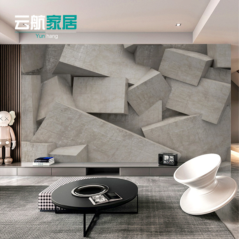 Simple 3d stereo space bamboo wood fiber integrated wall panel living room TV background wall buckle plate sofa protective wall