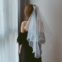 Head yarn small red book net red photo prop lead certificate with drill bit decoration super-fairy-only beautiful shake-in-the-style butterfly knot pompon