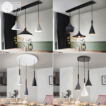 Mojue Nordic restaurant lamp three head modern simple diamond retro bar creative loft bar small chandelier single head