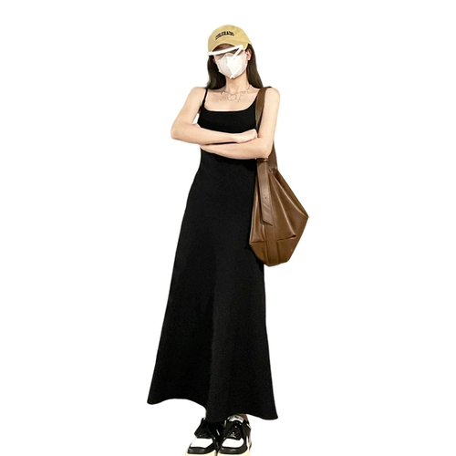 Летнее платье-комбинация, платье, длинная юбка, изысканный стиль, французский стиль