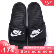 Giày Nike nam 2019 hè mới thể thao và giải trí lớn LOGO từ kéo dép đi biển 343880-090 - Dép thể thao