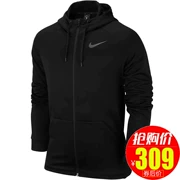 Nike nam 2018 mùa đông mới cộng với áo khoác nhung chạy thể thao ấm áp AJ4451-010