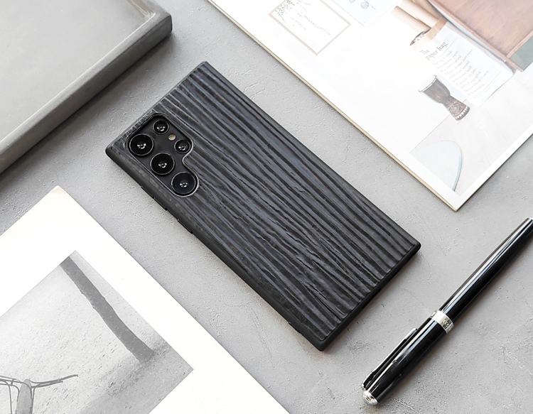 Tree Bark Wood Pattern Genuine Leather Slim Fit Stylish S21, S21 Plus, S21 Ultra, S20, S20 Plus, S20 Ultra, S22, S22 Plus