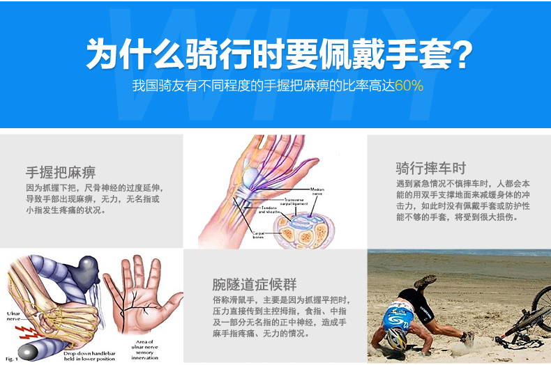 Gants pour vélo mixte KINGSIR - Ref 2239454 Image 10