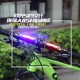 Bicycle Light Laser Tail Light USB Rechargeable Led Warning Light Fixed Gear Mountain Bike Rear Tail Light Cycling Equipment Accessories