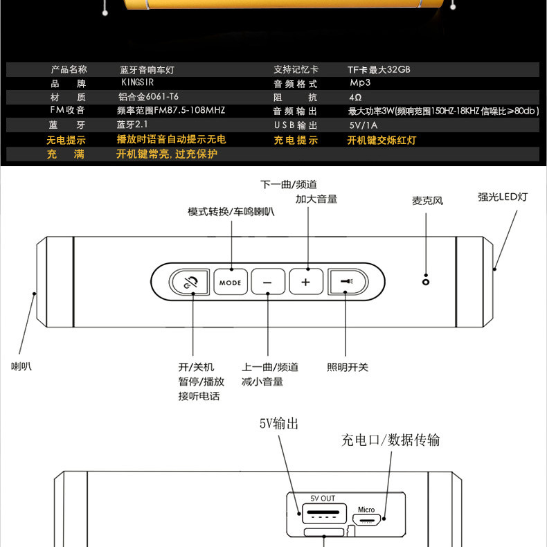 Haut-parleurs portables KINGSIR - Ref 2264896 Image 17