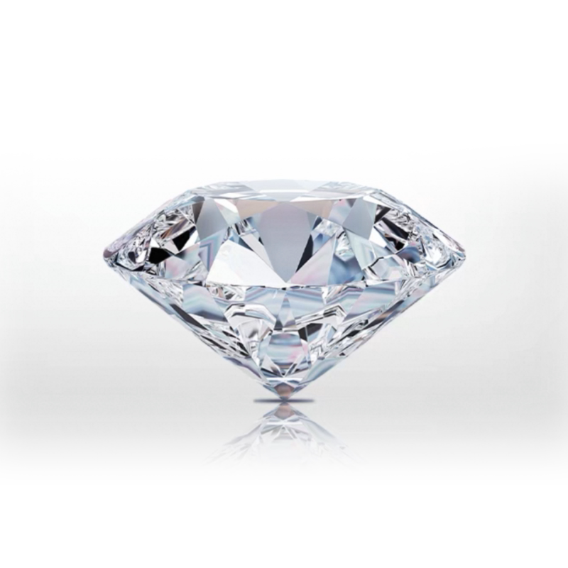 Кольцо с выращенным лабораторным бриллиантом Yinuo Diamond из белого золота 18K