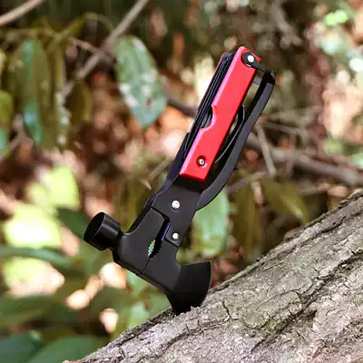 Outdoor folding combination tool Axe hammer portable multi-function pliers knife small hand axe multi-purpose high hardness self-defense equipment