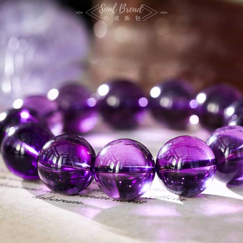 Hearty Bread Collection Grade Sri Lanka Psyche Amethyst Hand Condensed Women's New Year Necklace