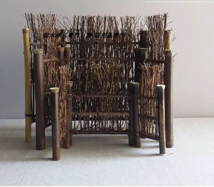 Hotel cold cuts fence three-fold row diagonal flat bamboo row bamboo silk decoration creative sushi mold full of five