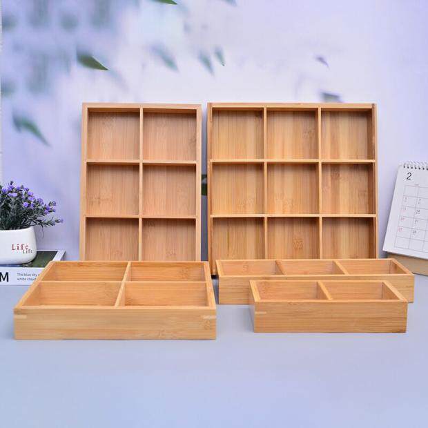 Creative Jiuge Containing Box Japan-ROK Suo Cold Pendulum Dish 3-Wen Dining Hall Bamboo and Wood Products Divided Dishes New Chinese