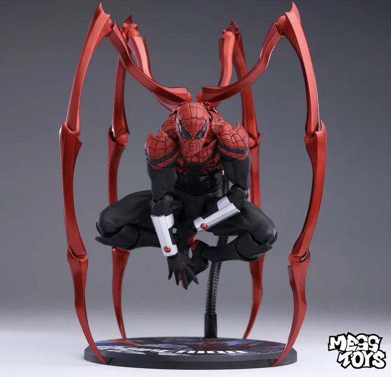 Mess Toys Ultimate Spider-Man Figure Black Neighbor Action Figure Ultimate Neighbor with Movable Joints
