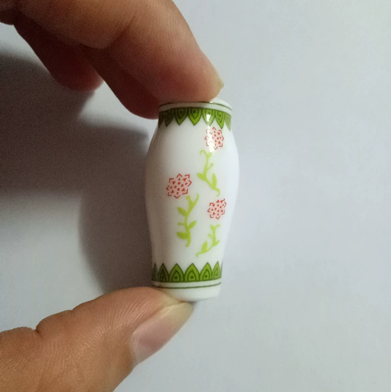 Bình gốm nhỏ trang trí nhà nhỏ ngón tay cái chậu hoa không có lỗ túi chậu hoa nhỏ - Vase / Bồn hoa & Kệ chau nhua trong cay