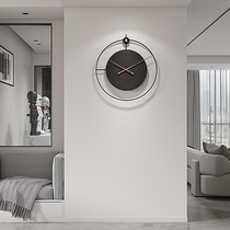 Modern minimalist Personality Creative Living Room Fashion Table Hanging Wall Art Fashion Nordic Light Lavish Timeclock Clock Hanging Clock
