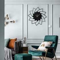 Nordic light luxury clock clock wall clock living room personality Creative mute modern simple retro home bedroom atmosphere