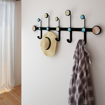  Creative entrance door rear wall wall hanging entrance coat rack storage rack wall wrought iron clothes hook hanger