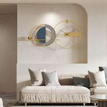 Light Extravagant Creativity Modern Metal Solid Art Hanging Bell Brief Personality Bedroom Living Room Background Wall Decorative Clocks