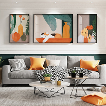 Nordic Living Room Decoration Painting Plant Fruit Background Wall Hanging Painting Modern Minima Restaurant Sofa Mural Painting