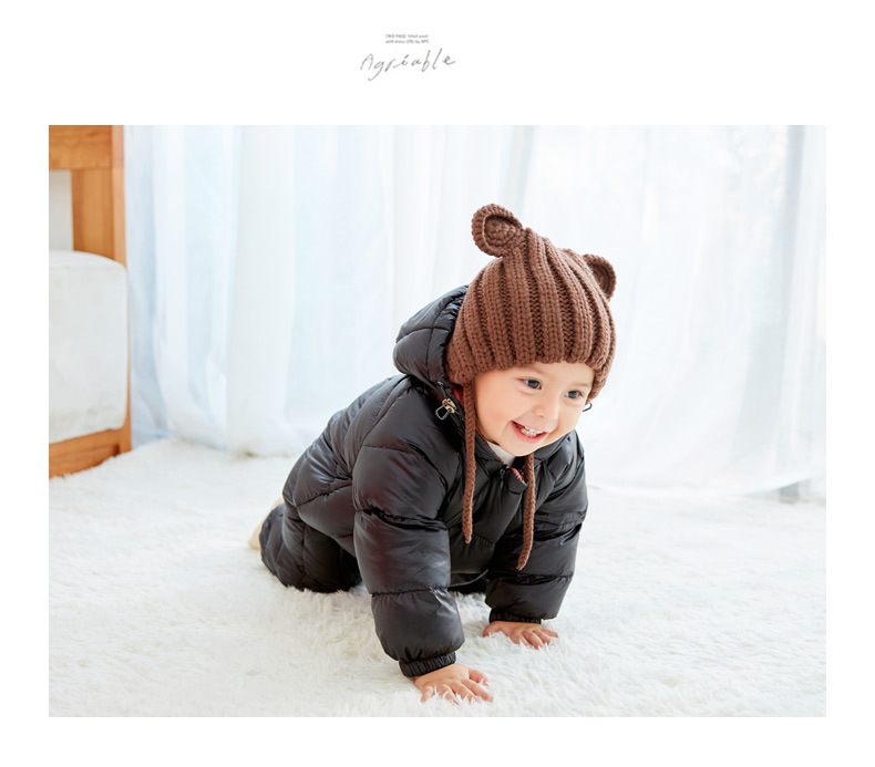 Em bé mùa đông xuống quần áo cotton jumpsuit nam và nữ dày lên romper mùa thu và mùa đông ra khỏi quần áo máu trẻ sơ sinh jumpsuit trẻ em xuân hè