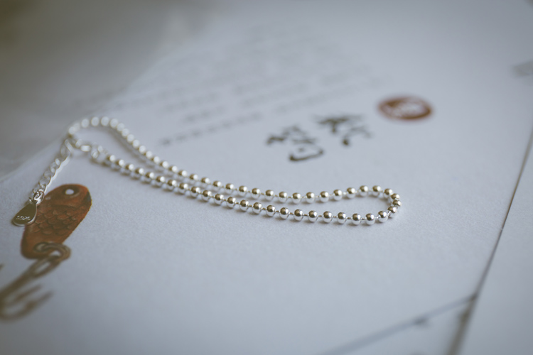 Watery Years 925 sterling bạc đơn giản và linh hoạt Khí chất thanh lịch Mini Silver Peas Bracelet hoặc vòng chân - Vòng chân lắc chân chuông