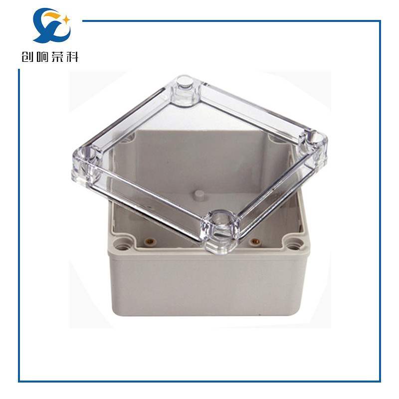 Transparent waterproof box junction box 100*100*75 outdoor waterproof box plastic cable junction box instrument monitoring box